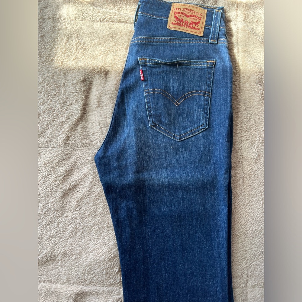 Levi’s 726 High Rise Flare Jeans 27x32 - image 2